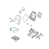 OEM 2009 Hyundai Accent Pad Assembly-Front Seat Cushion Driver Diagram - 88150-1E001