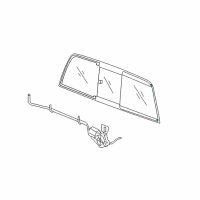 OEM 2008 Dodge Ram 2500 Channel-Sliding BACKLITE Diagram - 5179976AA