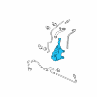OEM 2009 Honda Civic Tank, Washer (2.5L FR.) Diagram - 76841-SVA-A01