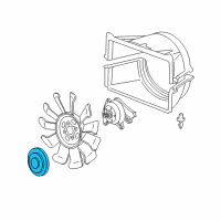 OEM 2005 GMC Sierra 2500 HD Fan Clutch Diagram - 15130067