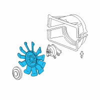 OEM 2006 GMC Savana 2500 Fan Blade Diagram - 15010202