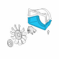 OEM 2005 Chevrolet Silverado 2500 HD Lower Shroud Diagram - 15196054