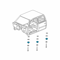OEM Chevrolet Tahoe Support Brace Upper Insulator Diagram - 15201005