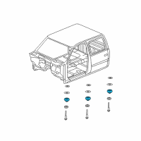 OEM Chevrolet Silverado 1500 Support Brace Upper Insulator Diagram - 15201005