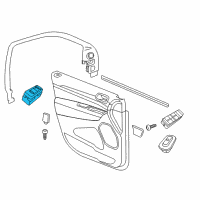 OEM 2011 Jeep Grand Cherokee Switch-Window And Door Lock Diagram - 68030822AE