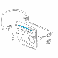 OEM 2020 Jeep Grand Cherokee APPLIQUE-B PILLAR Diagram - 57010445AN