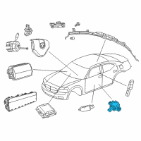 OEM 2015 Chrysler 300 Sensor-Acceleration Diagram - 56054085AA