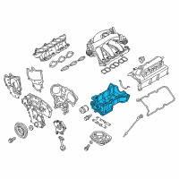 OEM Nissan Murano Pan Assy Oil Diagram - 11110-JA12C