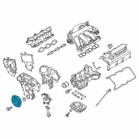 OEM 2018 Nissan Maxima Pulley-Crankshaft Diagram - 12303-JA11A