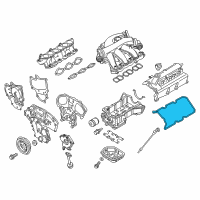 OEM 2021 Nissan Murano Rocker Cover Gasket Diagram - 13270-9UE0B