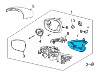 OEM Ford Mustang Mach-E COVER - MIRROR HOUSING Diagram - LJ8Z-17A703-LA