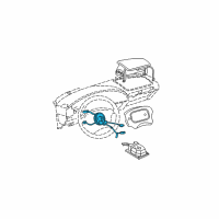 OEM Pontiac Grand Am Coil Kit, Steering Wheel Inflator Restraint Module Diagram - 26087354