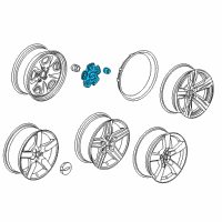 OEM 2010 Chevrolet Camaro Center Cap Diagram - 92200401