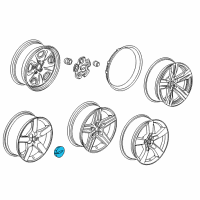 OEM 2015 Chevrolet Camaro Center Cap Diagram - 22775906