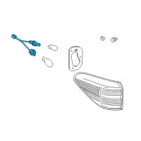 OEM Lexus RX450h Cord, Rear Combination Diagram - 81555-48240