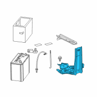 OEM Toyota Highlander Battery Tray Diagram - 74440-48010