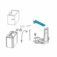 OEM Toyota Highlander Battery Hold Down Diagram - 74404-48120