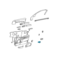 OEM 2000 Lincoln LS Window Switch Diagram - XW4Z-14529-AA