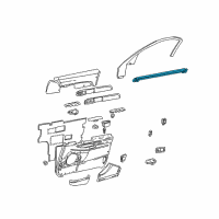 OEM 2001 Lincoln LS Belt Weatherstrip Diagram - XW4Z-5421456-AA