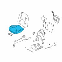 OEM Ford Seat Cushion Pad Diagram - 9L8Z-78632A22-B