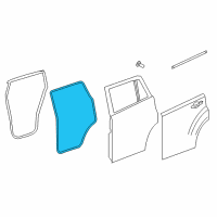 OEM Jeep Patriot WEATHERSTRIP-Rear Door Body Mounted Diagram - 5074646AH