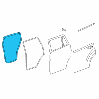 OEM 2012 Jeep Patriot WEATHERSTRIP-Rear Door Mounted Diagram - 5067764AC