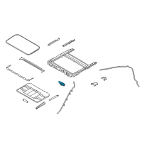 OEM 2020 Infiniti Q50 Motor Assy-Sunroof Diagram - 91295-4GA1A