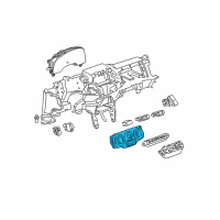 OEM 2009 Chevrolet Equinox Heater & Air Conditioner Control Assembly Diagram - 20776929