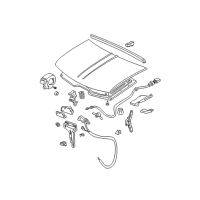 OEM 1999 GMC C2500 Suburban Bulb-Underhood Reel Lamp Diagram - 15579979