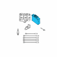 OEM 2003 Dodge Grand Caravan Powertrain Control Module Diagram - R5127684AA