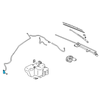 OEM 2000 Chrysler Sebring Motor-LIFTGATE WIPER Diagram - MB286961