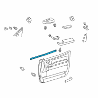 OEM 2008 Toyota Tundra Belt Weatherstrip Diagram - 68172-0C040