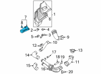 OEM 2022 BMW M4 INTAKE DUCT, RIGHT Diagram - 13-71-8-095-802