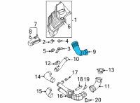 OEM BMW M4 FILTERED AIR PIPE Diagram - 13-71-8-095-810