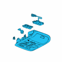 OEM 2018 Chevrolet Traverse Overhead Console Diagram - 84433523