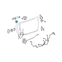 OEM 2007 Pontiac Solstice Lock Cylinder Diagram - 25863898