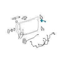 OEM 2008 Pontiac Solstice Link Asm-Front Side Door Check Diagram - 15837536