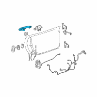 OEM 2008 Buick LaCrosse Handle, Outside Diagram - 25865676