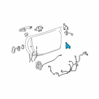 OEM 2007 Saturn Sky Hinge Asm-Front Side Door Lower Diagram - 25804035