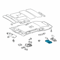 OEM 2015 Lexus CT200h Lamp Assembly, Dome Diagram - 81240-60060-A7