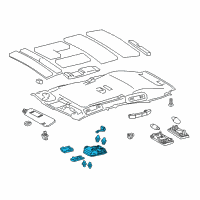 OEM Lexus Lamp Assy, Map Diagram - 81260-76070-B0