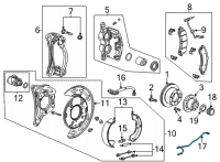 OEM Chevrolet Silverado 3500 HD ABS Sensor Diagram - 84609177