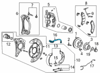 OEM Chevrolet Silverado 3500 HD Brake Hose Diagram - 84119291