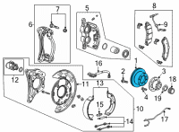 OEM 2020 Chevrolet Silverado 3500 HD Rotor Diagram - 13512717