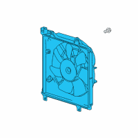 OEM 2014 Chevrolet Camaro Fan Assembly Diagram - 22926357