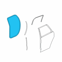 OEM Saturn Outlook Surround Weatherstrip Diagram - 23283531
