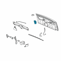 OEM 2005 Chevrolet SSR End Gate Latch Assembly (RH) Diagram - 15175758