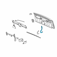 OEM 2006 Chevrolet SSR Hinge Asm-End Gate (LH) Diagram - 15163695