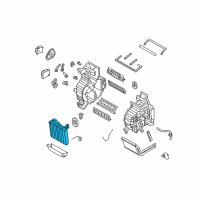 OEM 2006 Kia Rio EVAPORATOR Assembly Diagram - 971391G000