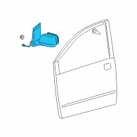 OEM 2009 Toyota Sienna Mirror Assembly Diagram - 87940-AE010